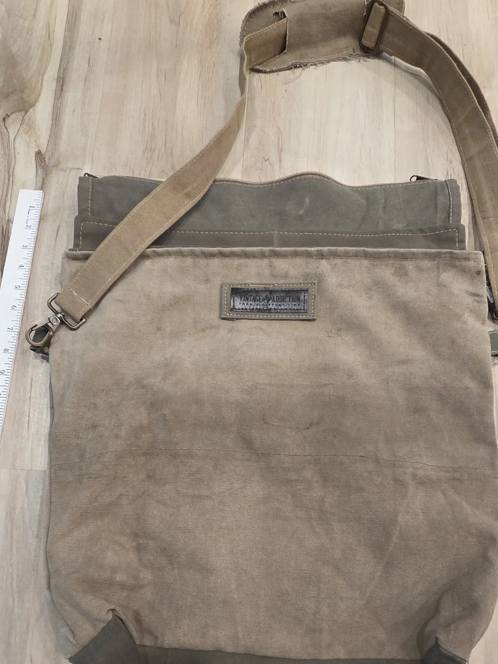 Vintage Addiction Messenger Crossbody Peace Bag